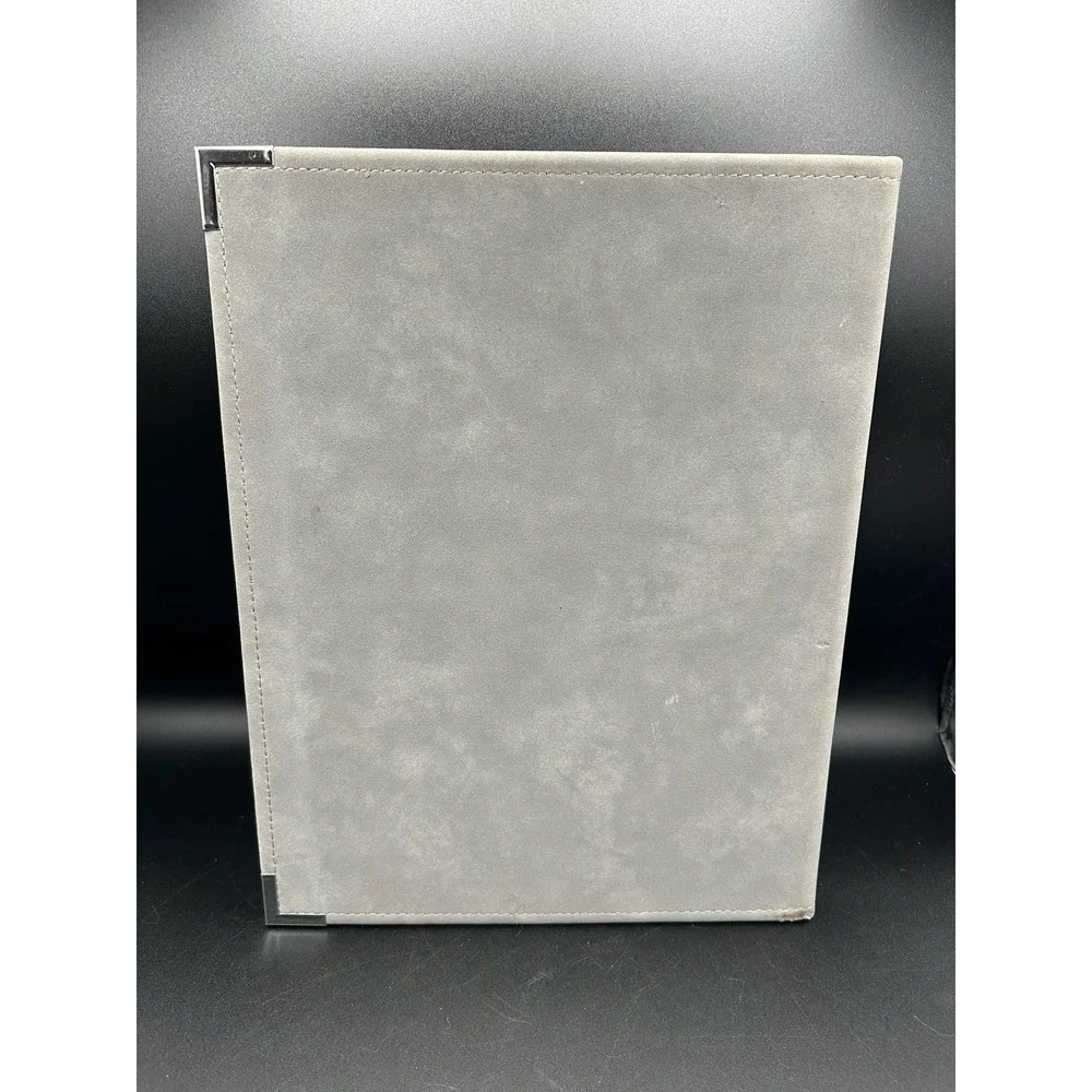 VTG Motorola Corporate Padfolio World Wide Energy Market Sales Faux Suede Gray